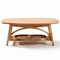 Table basse en bois avec rangement 120 x 60 x 45 cm espace contemporain