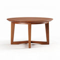 Table basse ronde en bois de chêne 60 x 60 x 40cm pour salon
