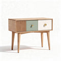 Buffet en bois avec tiroirs multicolores 70 x 40 x 75cm pour rangement moderne