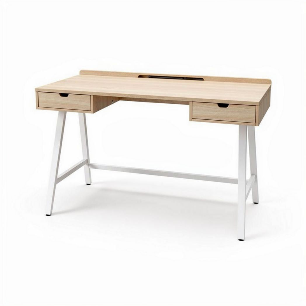 Bureau en bois avec tiroirs de rangement dimensions 120 x 60 x 75cm